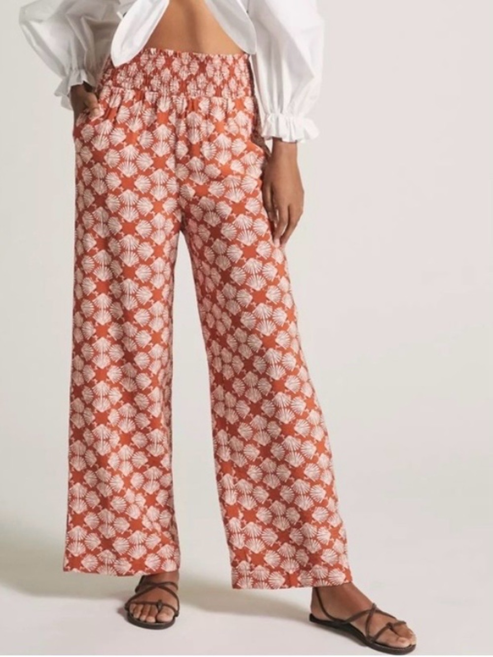 Maeve by Anthropologie Wide Leg Printed Pants. Women’s Size Large